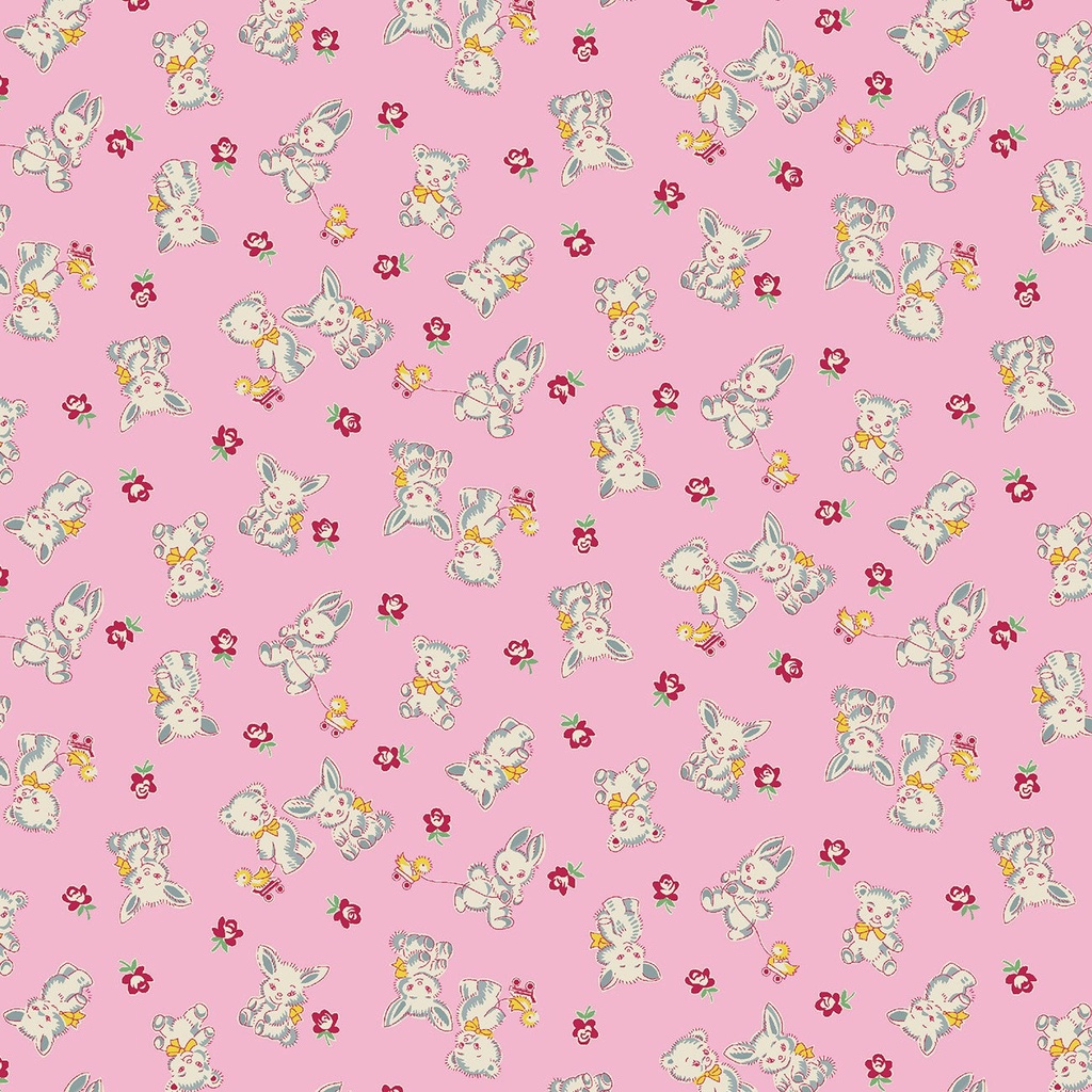 Nana Mae 6 Pink Bunnies & Bears