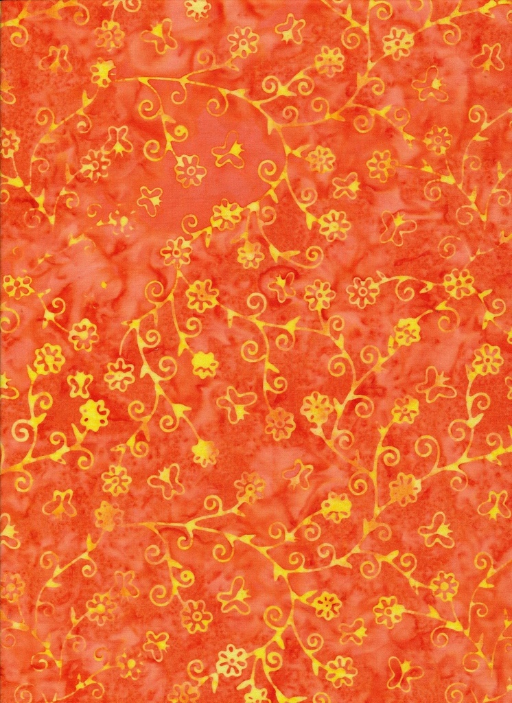 Orange Colored - Chrome - Majestic Batiks