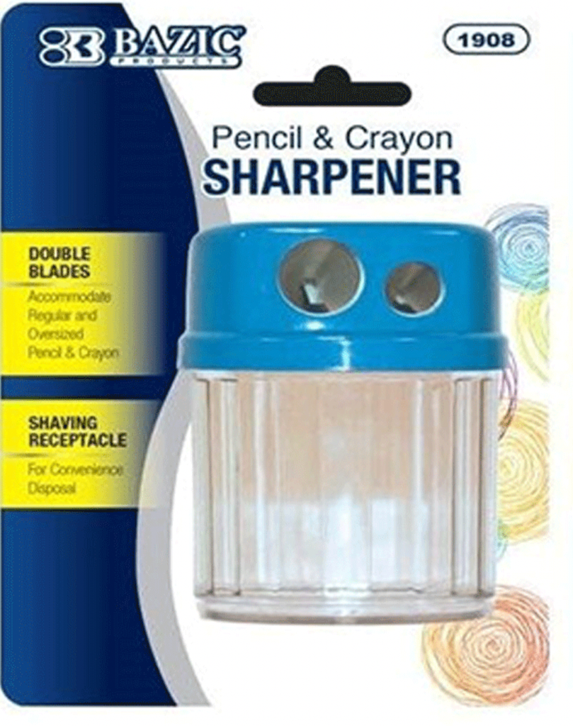 Pencil & Crayon Sharpener - Multi Colors