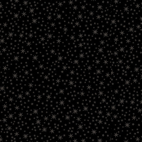 Quilting Illusions Stars Black Cotton