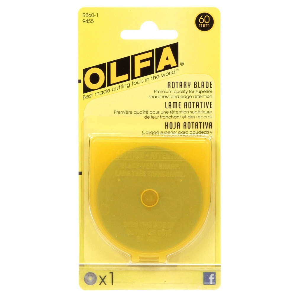 Olfa RB60-1 Rotary Blade 60MM, 1/PK