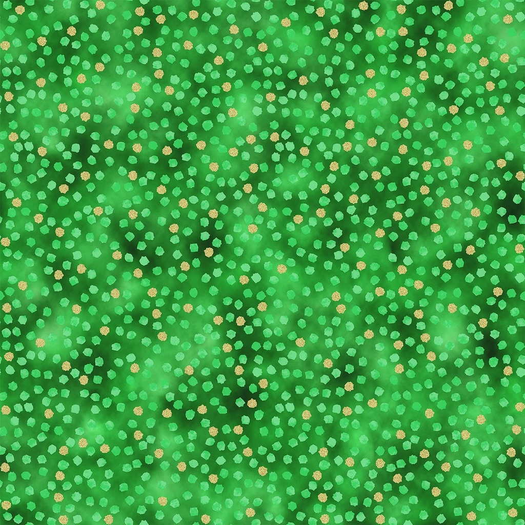 SALE-Holiday Sweets Christmas Green/Gold