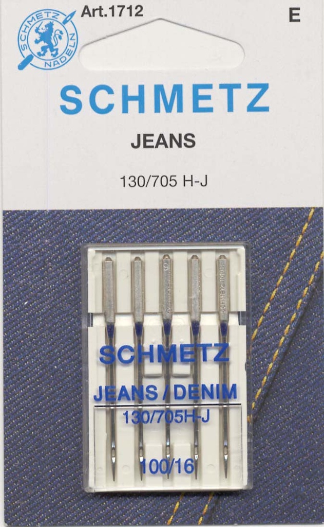 Schmetz Denim/Jeans Machine Needle Size 16/100