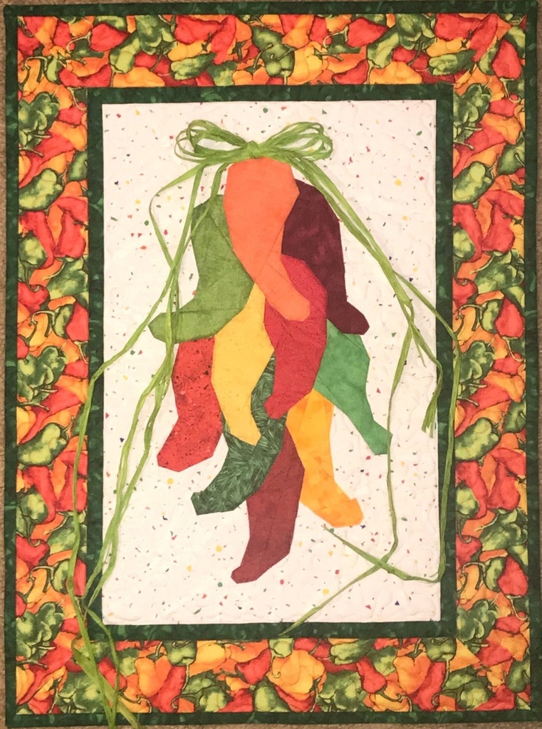 Southwest Chili Ristra - A Paper Pieced Pattern