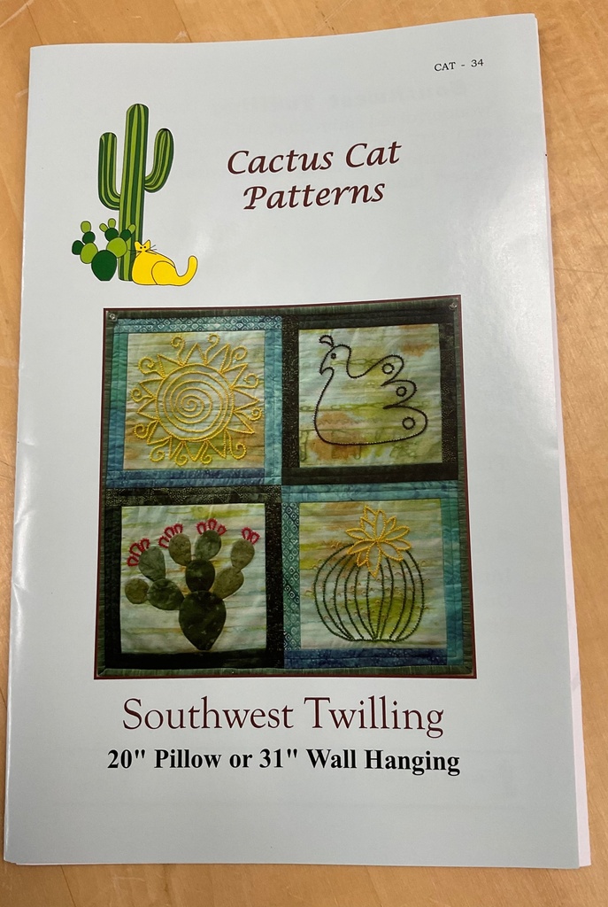 Southwest Twilling 20” Pillow or 31” Wall Hanging Pattern