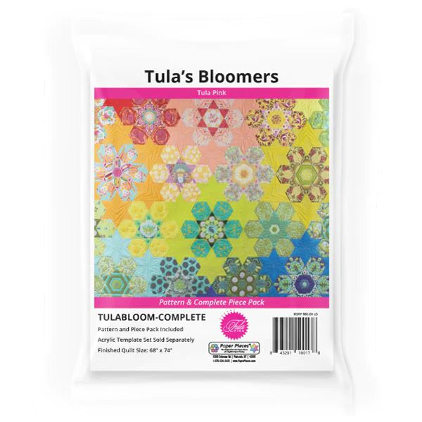 SALE - Tula's Bloomers Acrylic Fabric Cutting Template Set