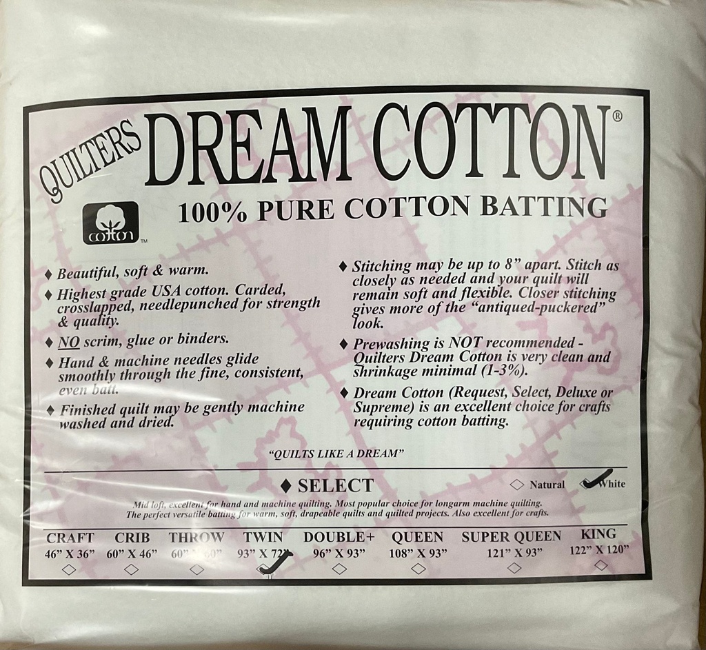 W4 White Dream Cotton Select - Mid Loft - Twin