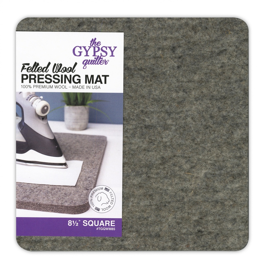 Wool Pressing Mat 8-1/2" x 8-1/2" x 1/2" Thick