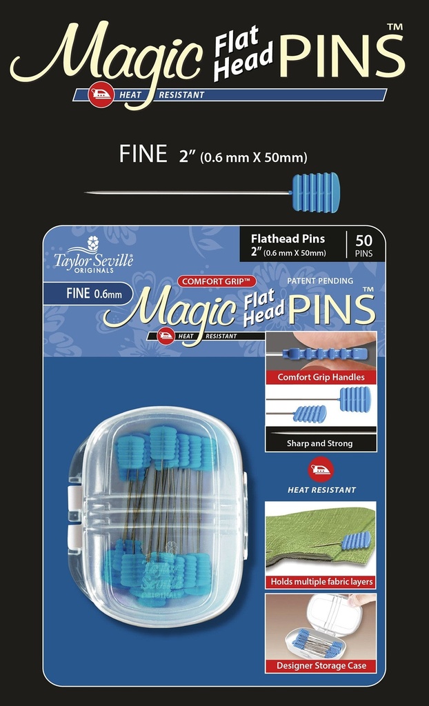 Magic Pins Flat Head (Fine) 50ct