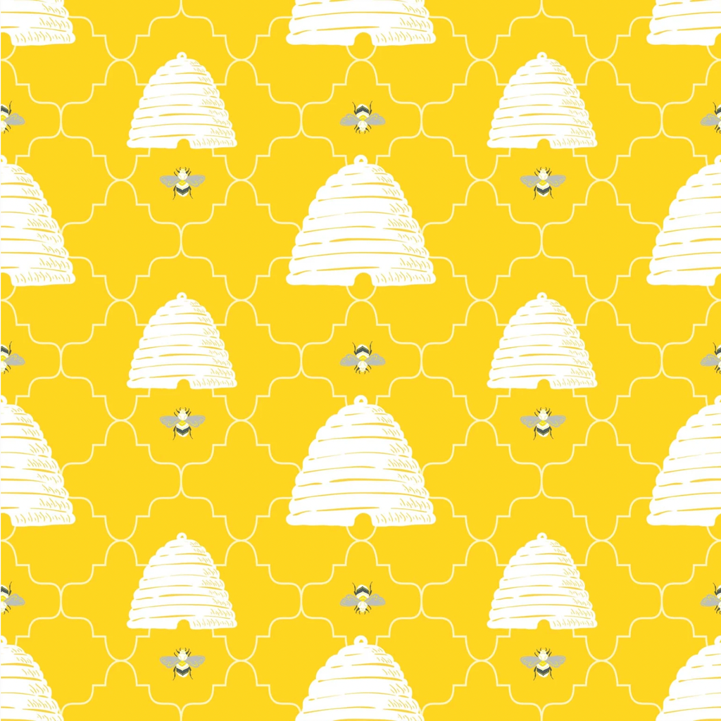 Sweet Tea & Honey Bees Honeycomb Yellow