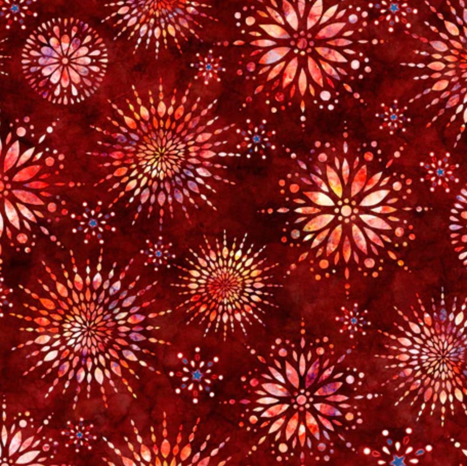 Liberty, Glory, Freed Red Fireworks