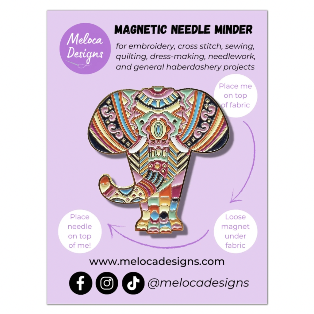 Mandala Elephant Needle Minder