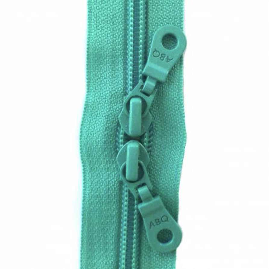 Turquoise 30" ABQ Designer Double Slide Zipper