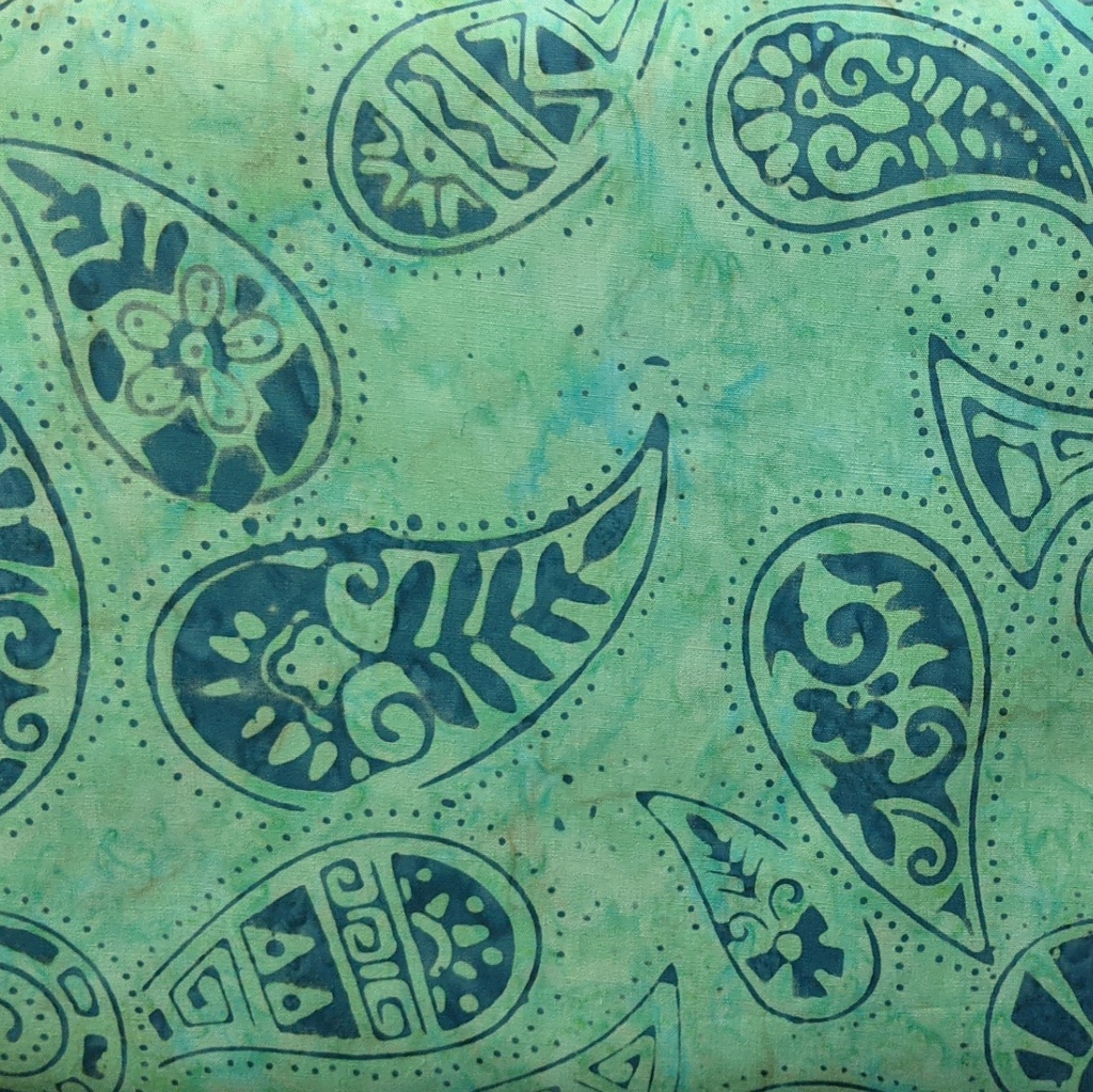 Turquoise Paisley Batik