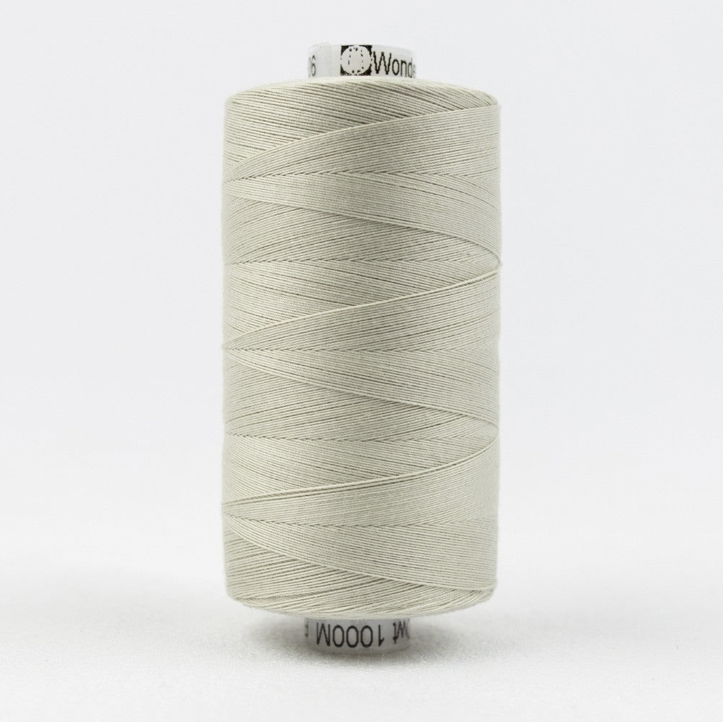 Konfetti Solid 50wt Cotton Thread 1000m Pale Grey