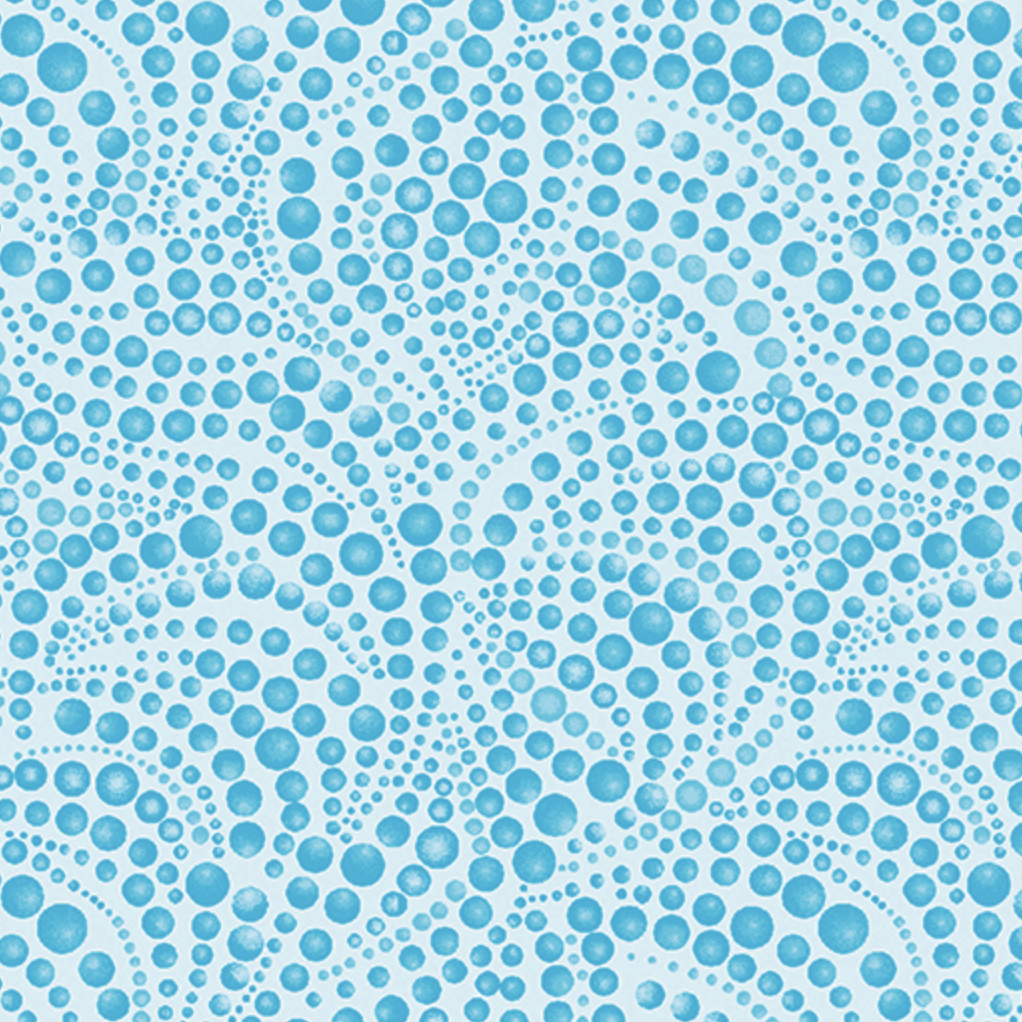 Beaded Swirls Tonal Medium Teal