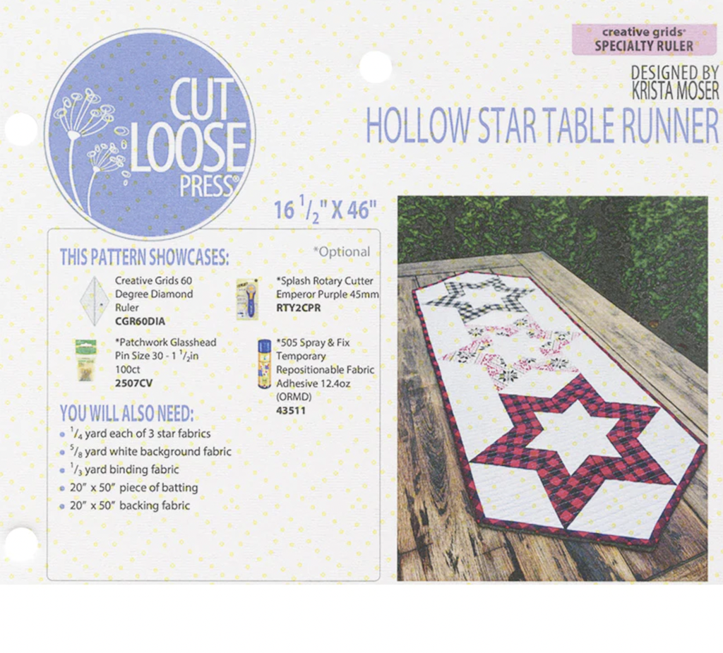 Hollow Star Table Runner