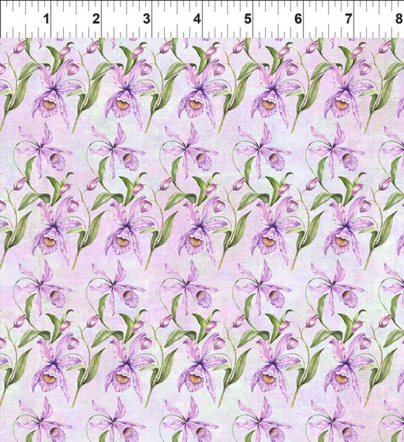 Botanical Orchids Lavender