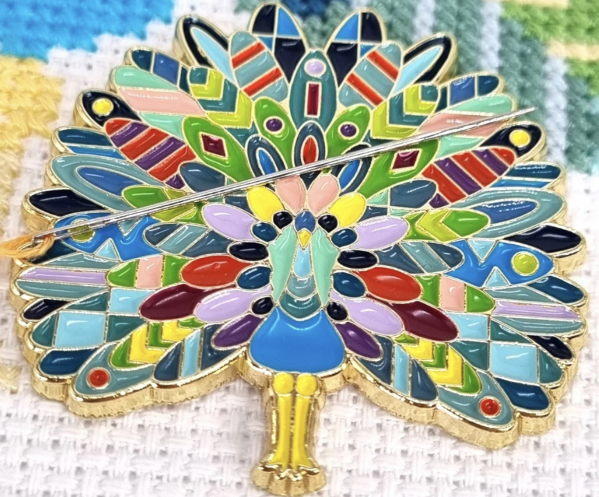 Mandala Peacock Needle Minder