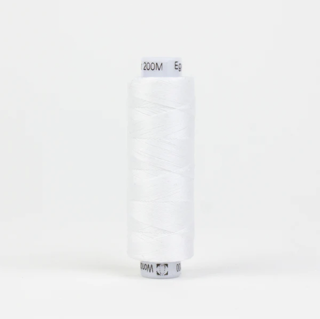 Konfetti Solid 50wt Cotton Thread 200m White