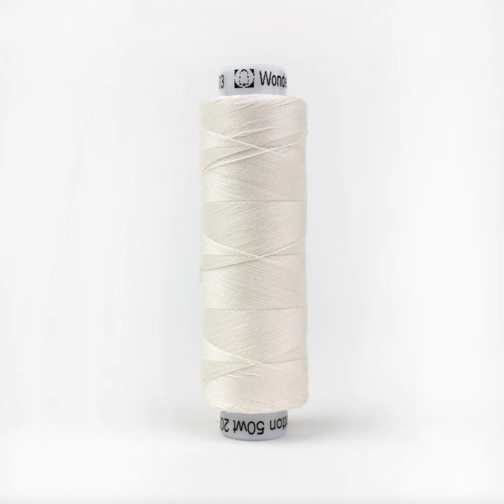Konfetti Solid 50wt Cotton Thread 200m Pearl