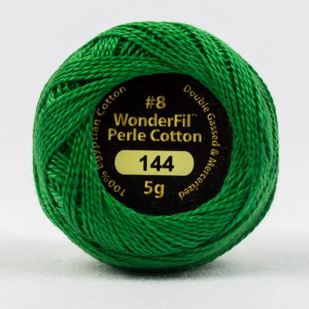 Eleganza 8wt 5-Gram Solid Perle Cotton Ball 42yd Christmas Green