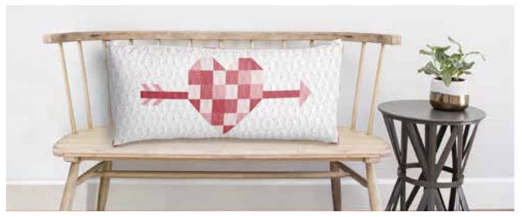 Cupid's Arrow - February 2024 Bench Pillow Kit