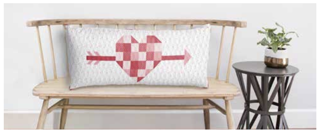 SALE - Cupid's Arrow - February 2024 Bench Pillow Kit