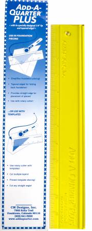 Add A-Quarter Ruler 12" Plus Yellow