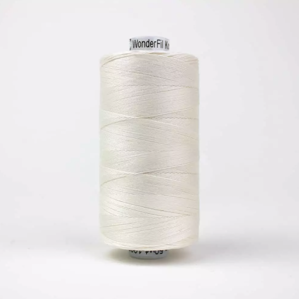 Konfetti Solid 50wt Cotton Thread 1000m  Pearl