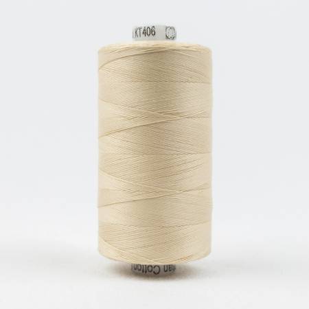 Konfetti Solid 50wt Cotton Thread 1000m Ivory