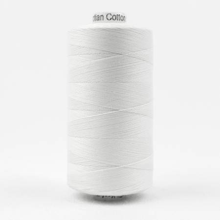 Konfetti Solid 50wt Cotton Thread 1000m White