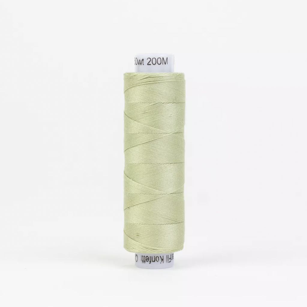 Konfetti 50wt Cotton Thread - Light Green Sage - 200m