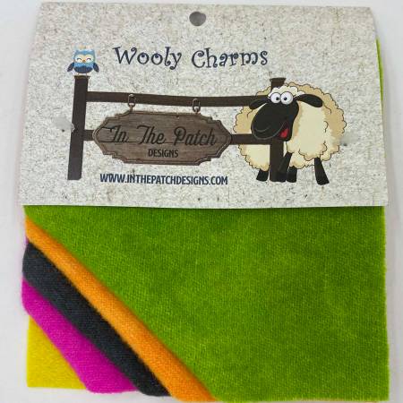 Wooly Charms 5" x 5" 80's Neon 5ct