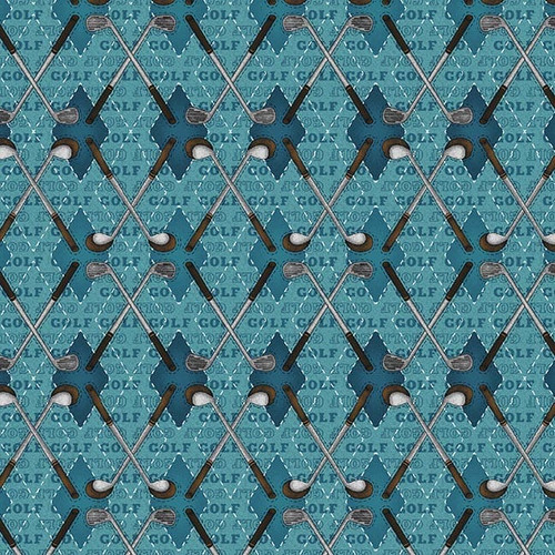 I Love Sports Teal Argyle Golf