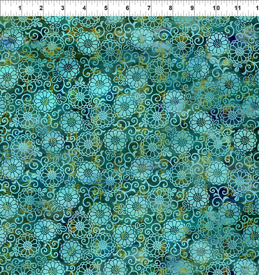 Oriental Gardens - Lace - Teal