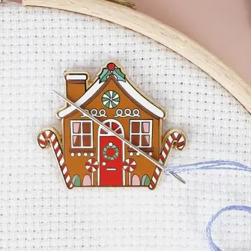 [GBHNM44] Gingerbread House Magnetic Needle Minder