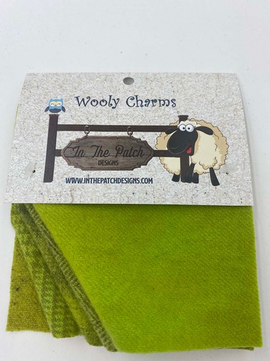 [WC4521] Wooly Charms 5" x 5" Chartreuse