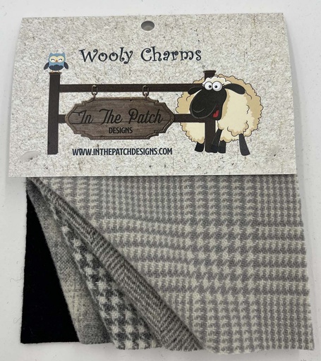 [WC5124] Wooly Charms 5" x 5" Greys