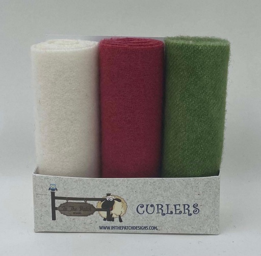 [WCL2247] Wool Curlers 4in X 16in Candy Cane