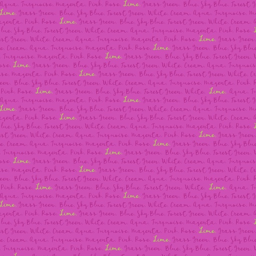 [R210229-PINK] Color Words Pink - Marcus Fabrics