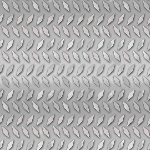 [383-91] Construction Zone Diamond Plate Silver