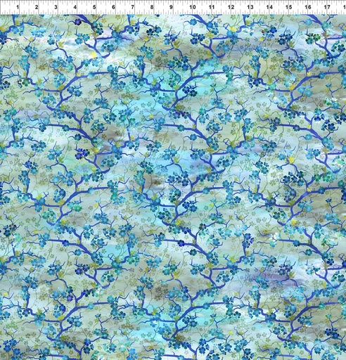 [6OG-2] Oriental Gardens Cherry Blossom Tree Blue