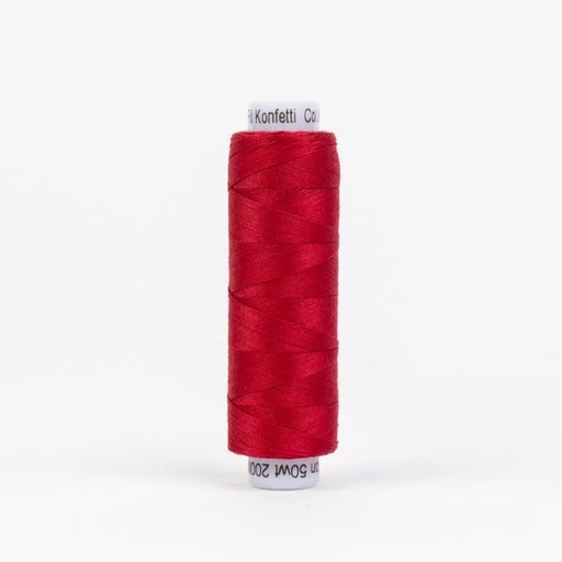 [KTS-302] Konfetti 50wt Thread - Christmas Red - 200m