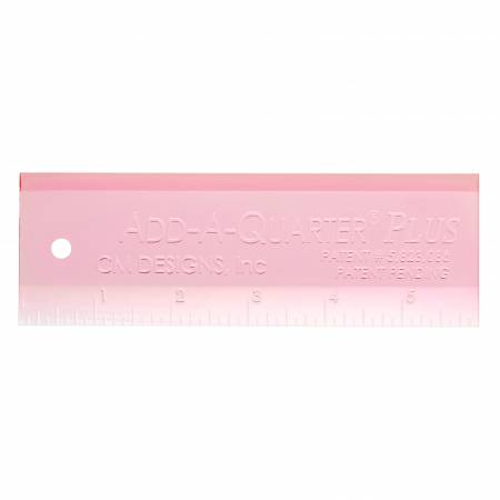 [CM06PLUSPK] Add A-Quarter Ruler 6" Plus Pink