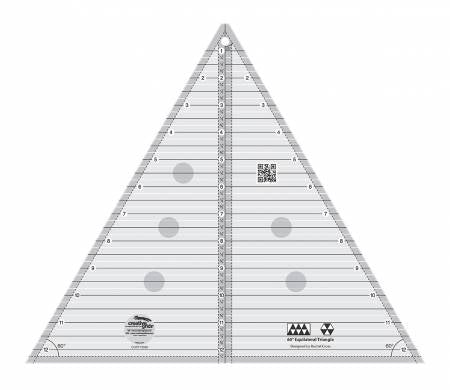 [CGRT12560] Creative Grids 60 degree Triangle 12" Quilt Ruler
