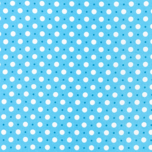 [FLHF204544] Dots Blue Flannel