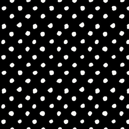 [6677-99] Dressed & Obsessed Small Dots Black and White