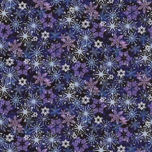 [352-77] Flurry Friends Snowflake Allover Multi