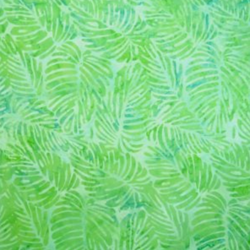 [MJ 21 6382] Green Philodendron Leaves Batik